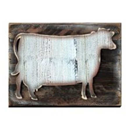 CLEAN CHOICE Cow Art on Board Wall Decor CL1785974